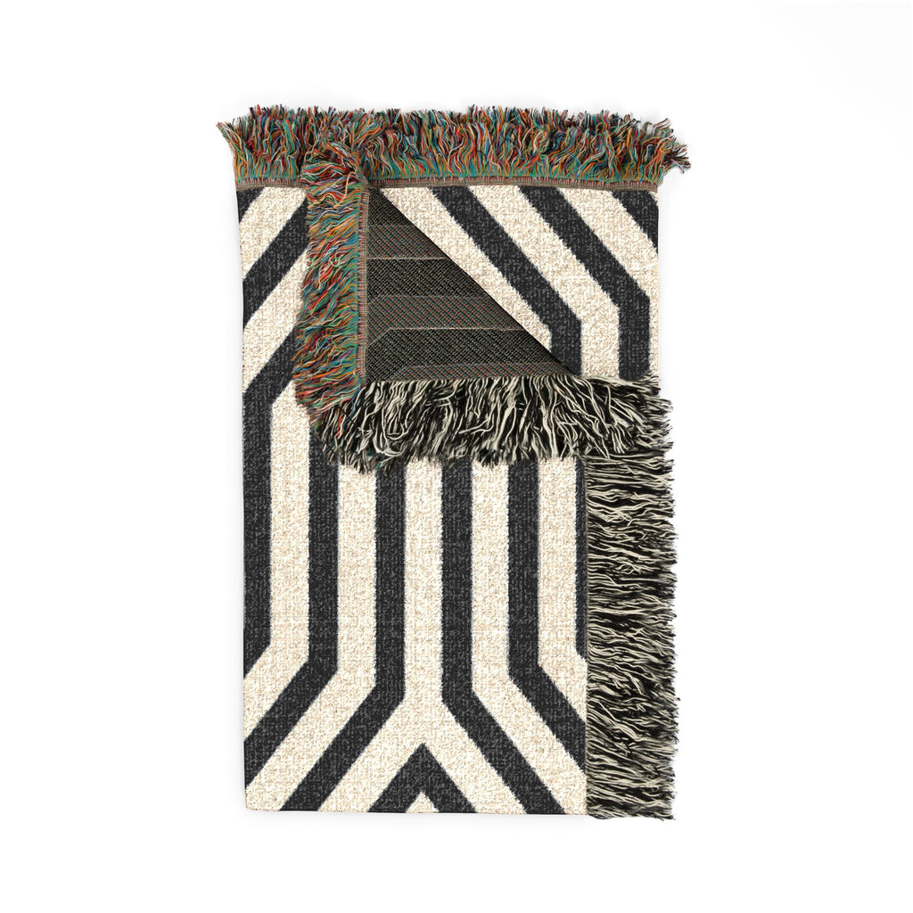 Signal Path — Woven Blanket — side view