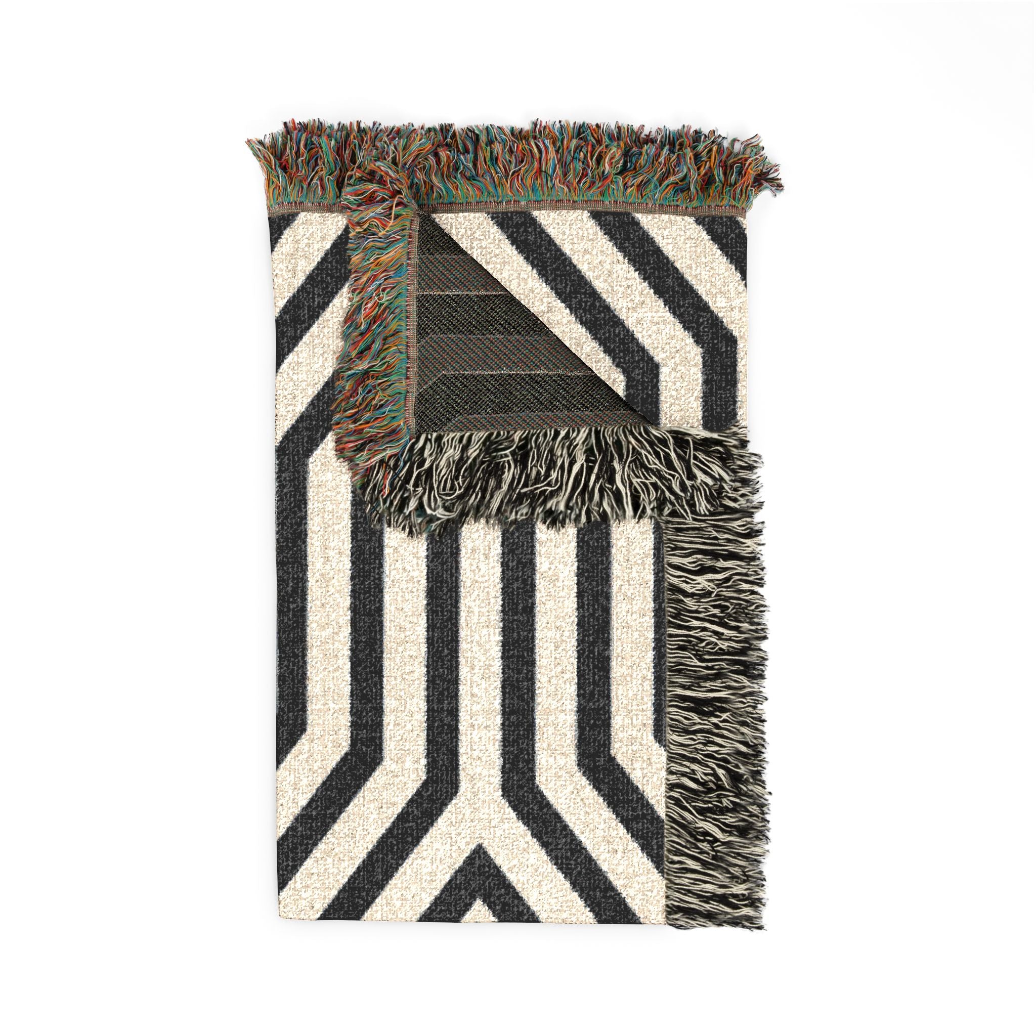 Signal Path — Woven Blanket — side view