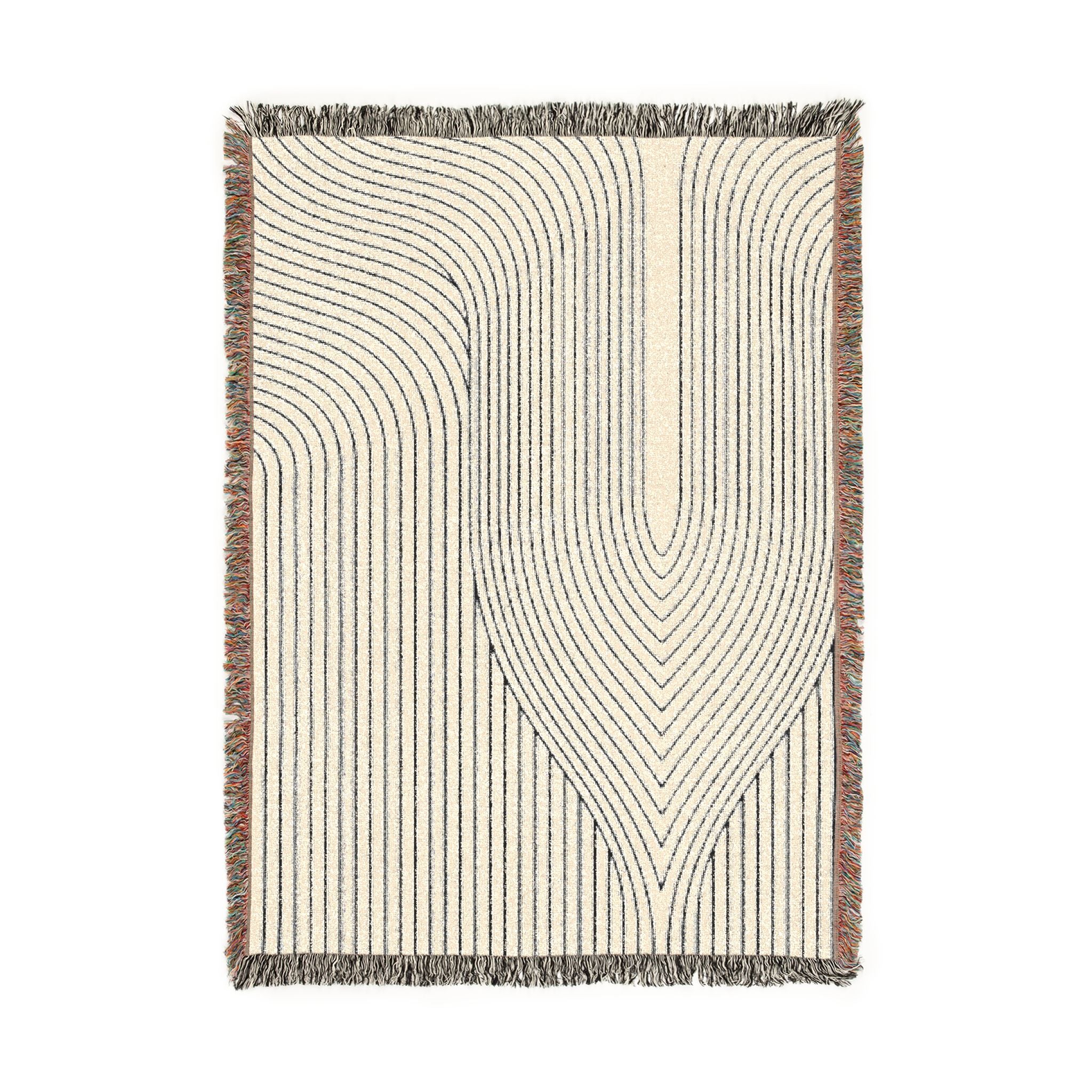 Convergence — Woven Blanket — detail view