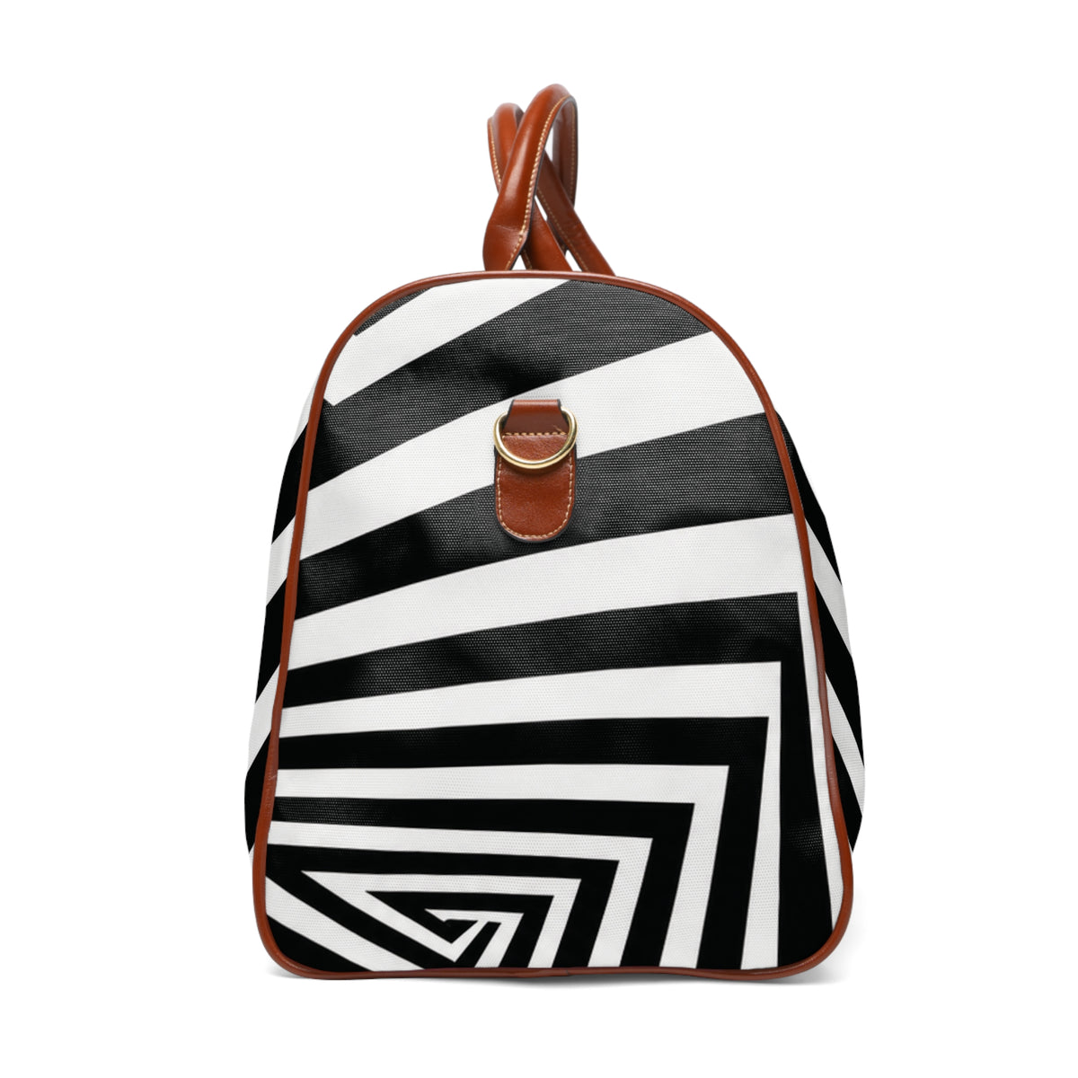 Black and White Optical Illusion Waterproof Travel Bag