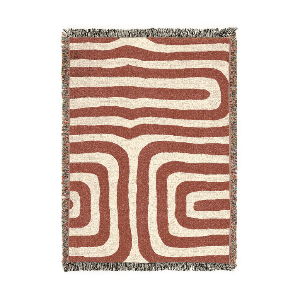 Clay Passage — Woven Blanket — detail view