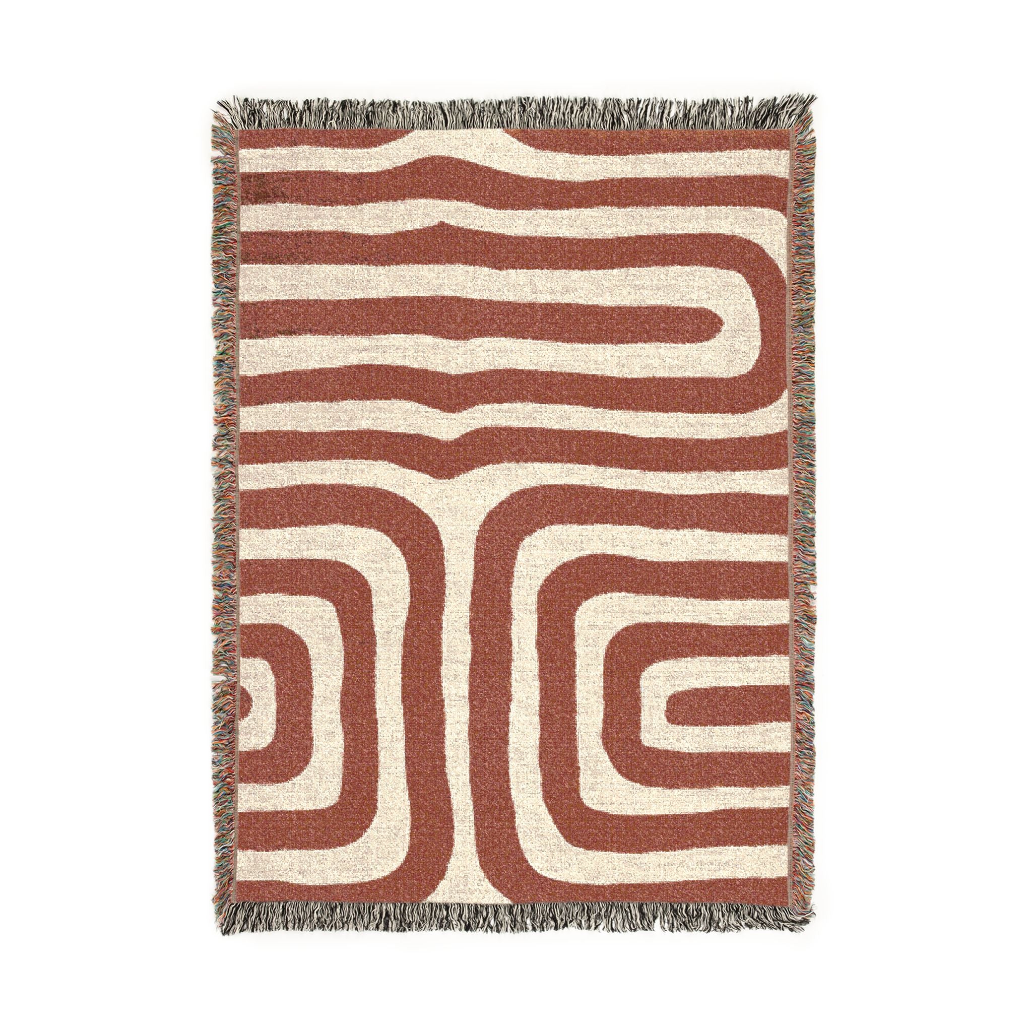 Clay Passage — Woven Blanket — detail view