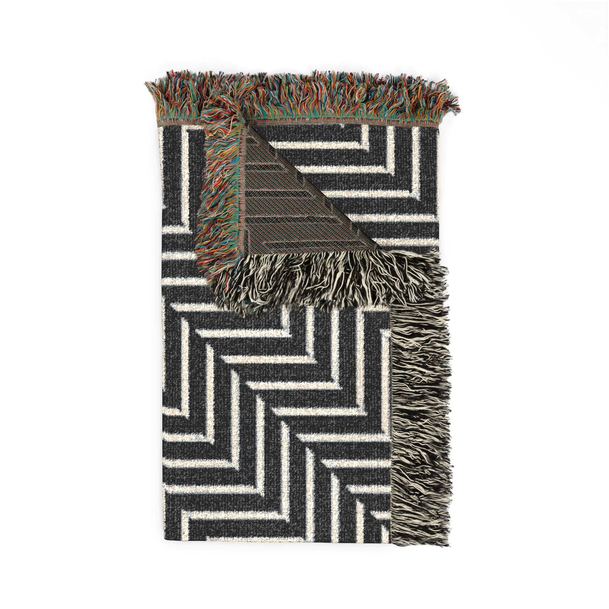 Circuit Shift — Woven Blanket — side view