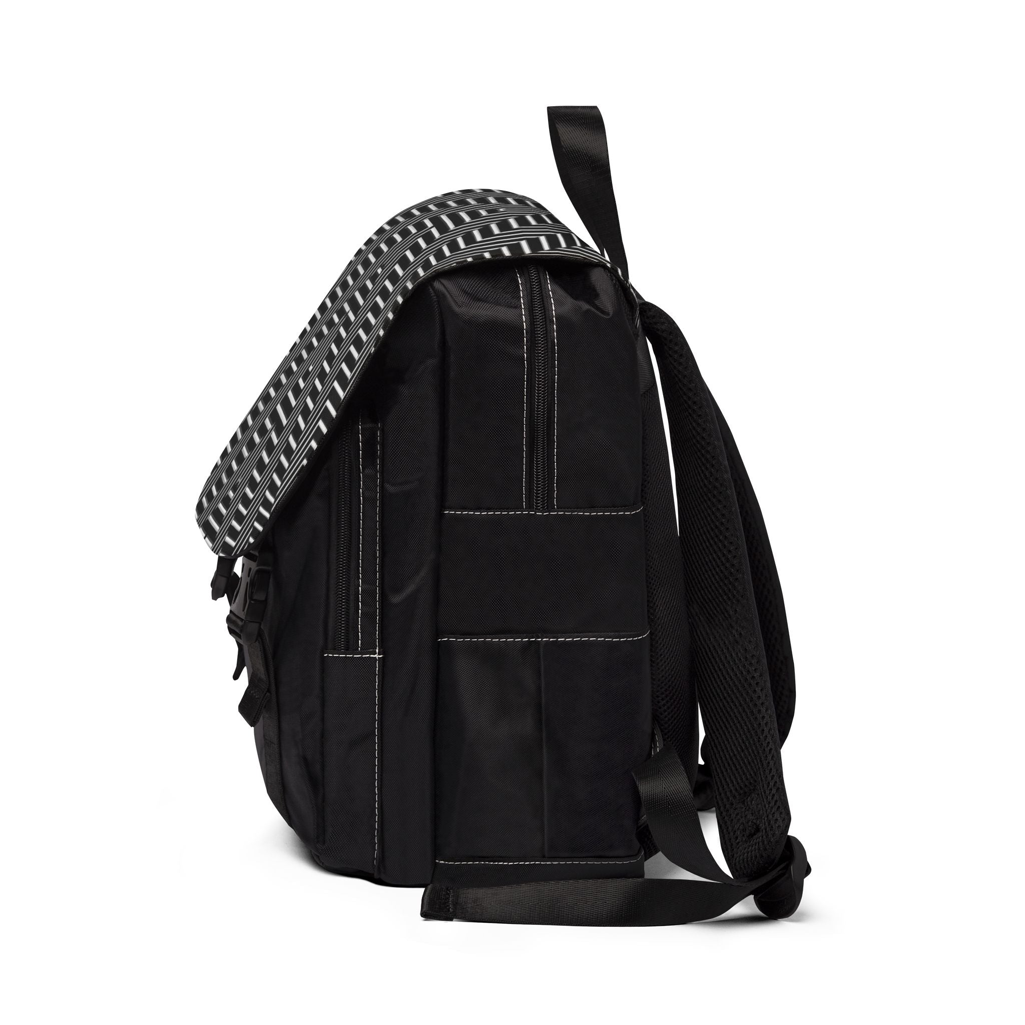 Maze Field — Oxford Backpack — side view