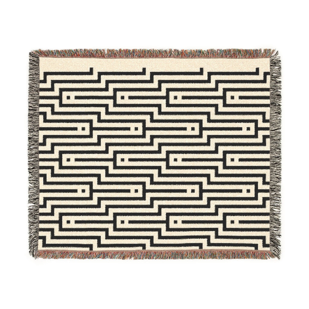 Linear Maze — Woven Blanket — alternate view