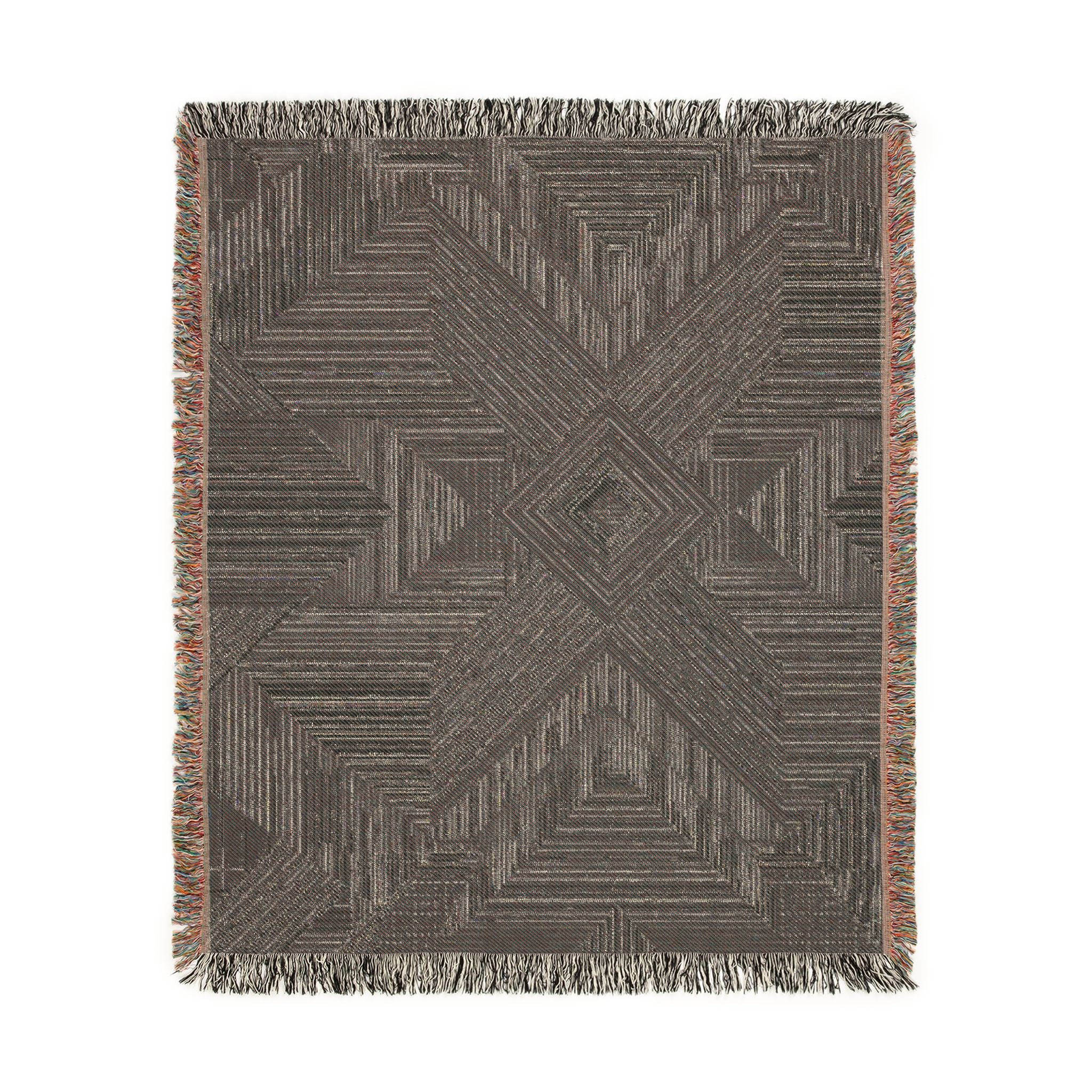 Monolith Star — Woven Blanket — scale view