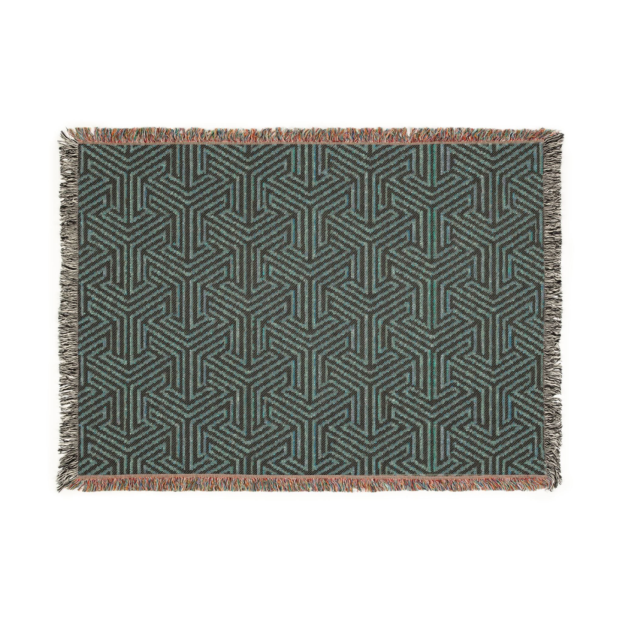 Copper Tessellation — Woven Blanket — alternate view