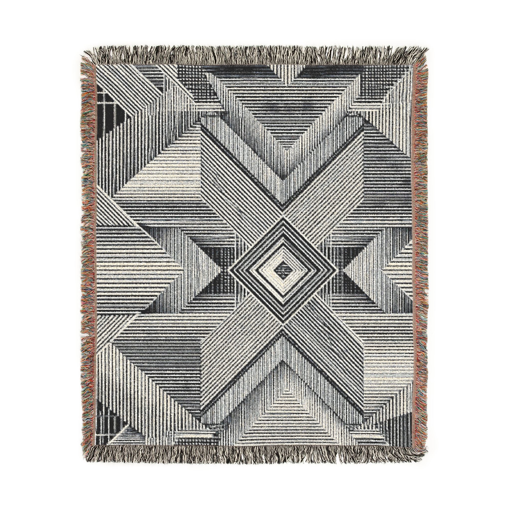 Monolith Star — Woven Blanket — fringe detail