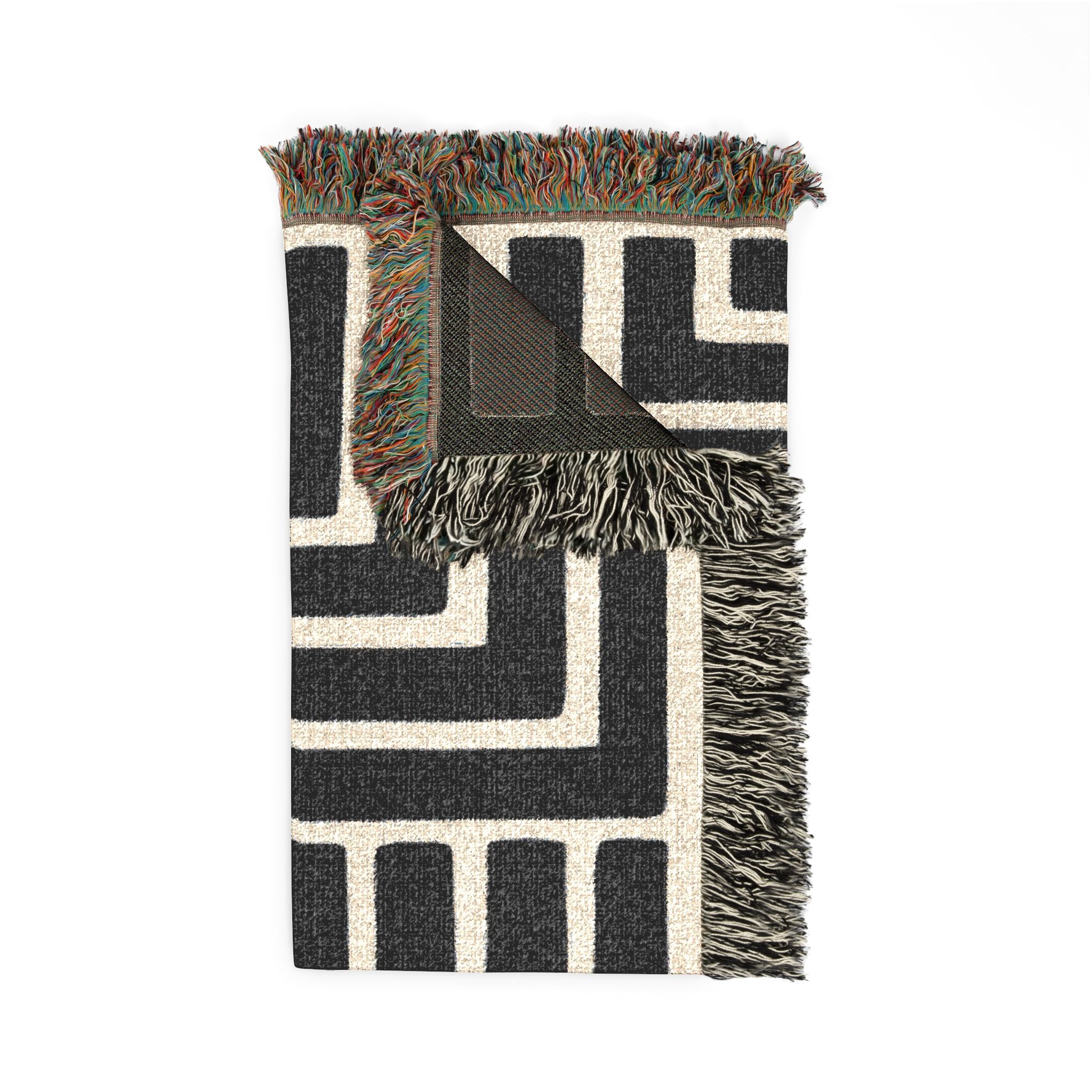 Quarter Turn — Woven Blanket — side view