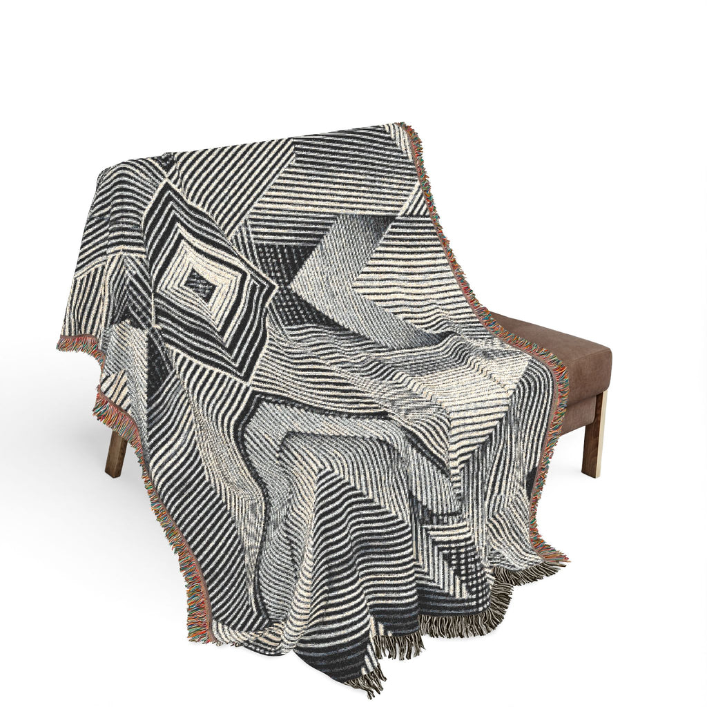 Monolith Star — Woven Blanket — side view