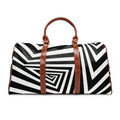 Black and White Optical Illusion Waterproof Travel Bag