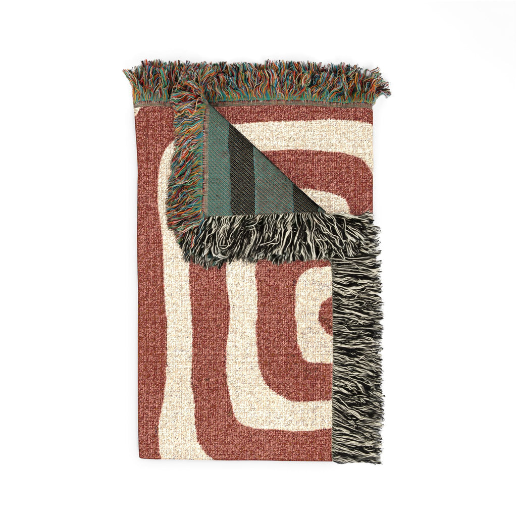 Clay Passage — Woven Blanket — side view