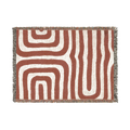 Clay Passage — Woven Blanket — floating front view