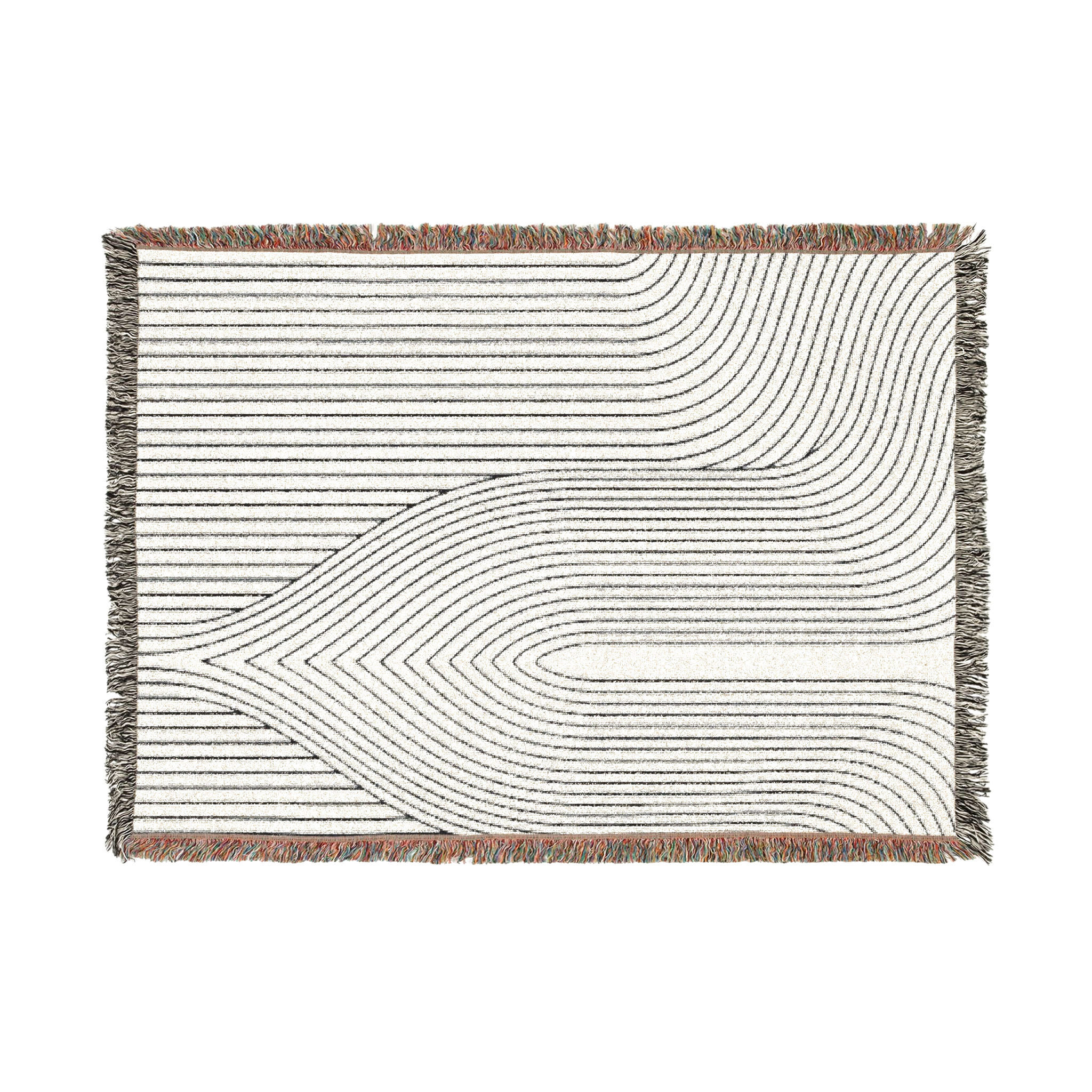 Convergence — Woven Blanket — floating front view