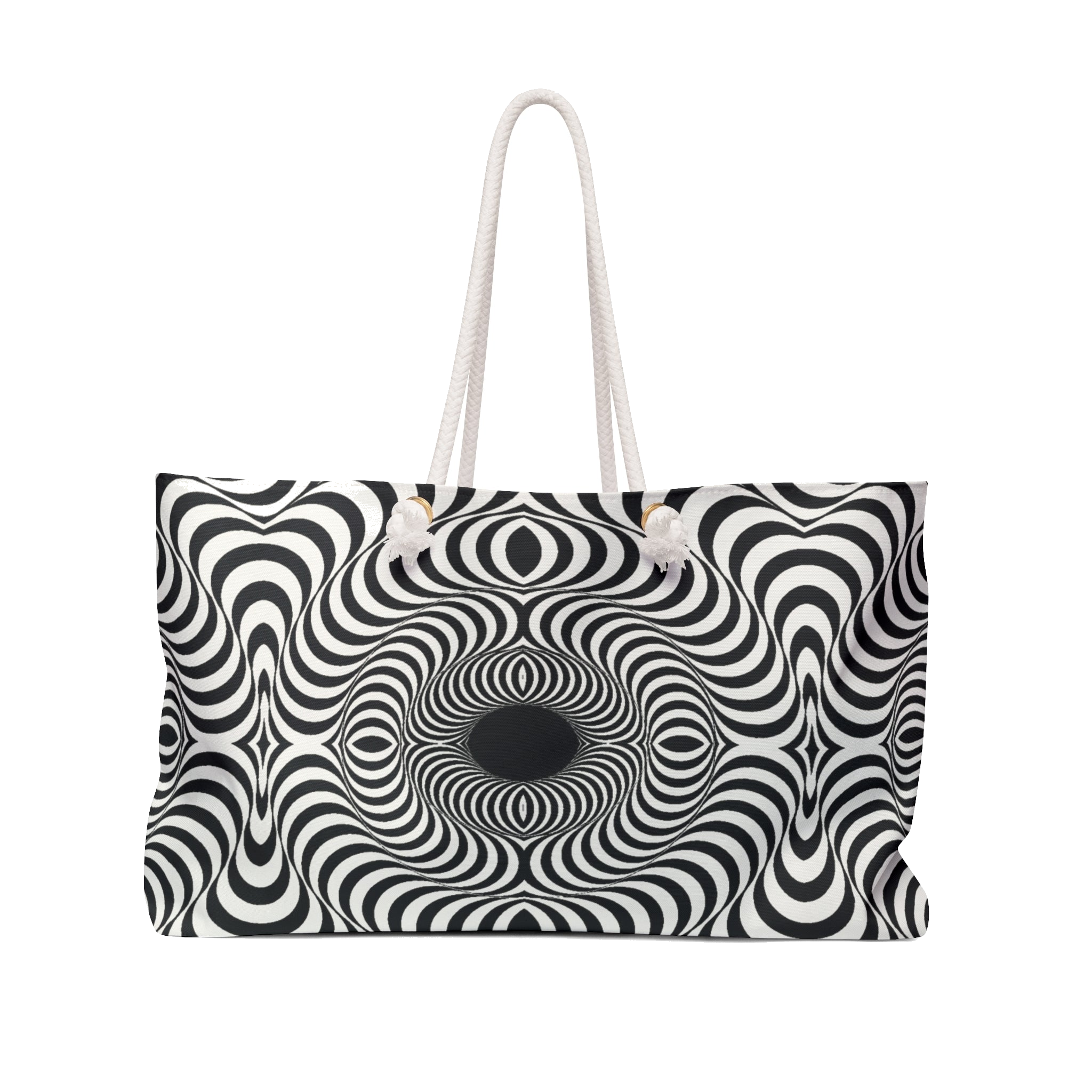 Event Horizon — Oversized Weekender — floating front view