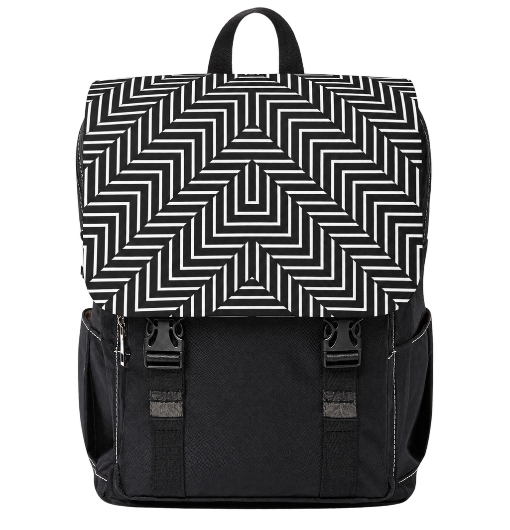 Maze Field — Oxford Backpack — floating front view