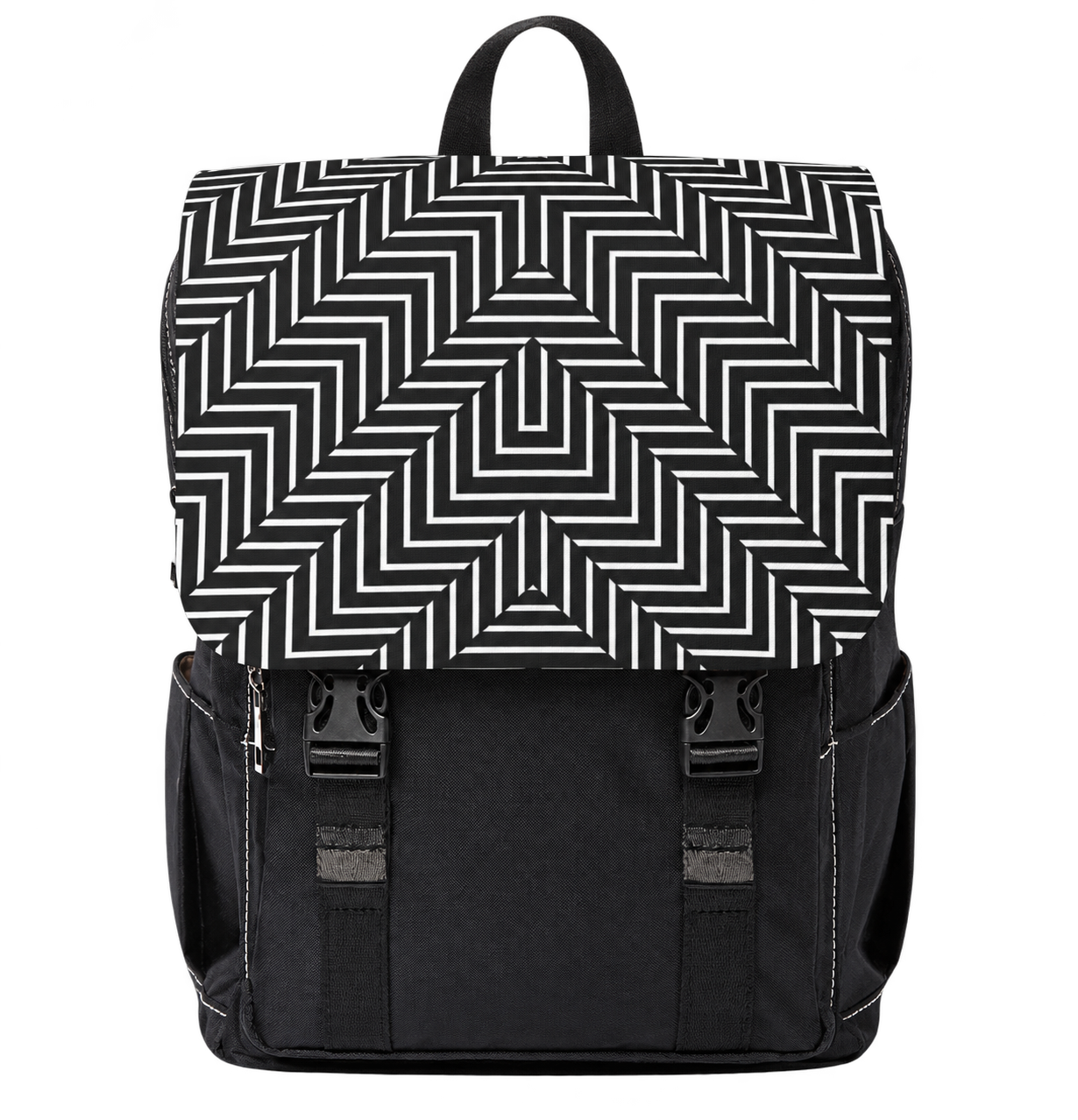 Maze Field — Oxford Backpack — floating front view
