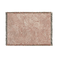 Terracotta Contour — Woven Blanket — floating front view